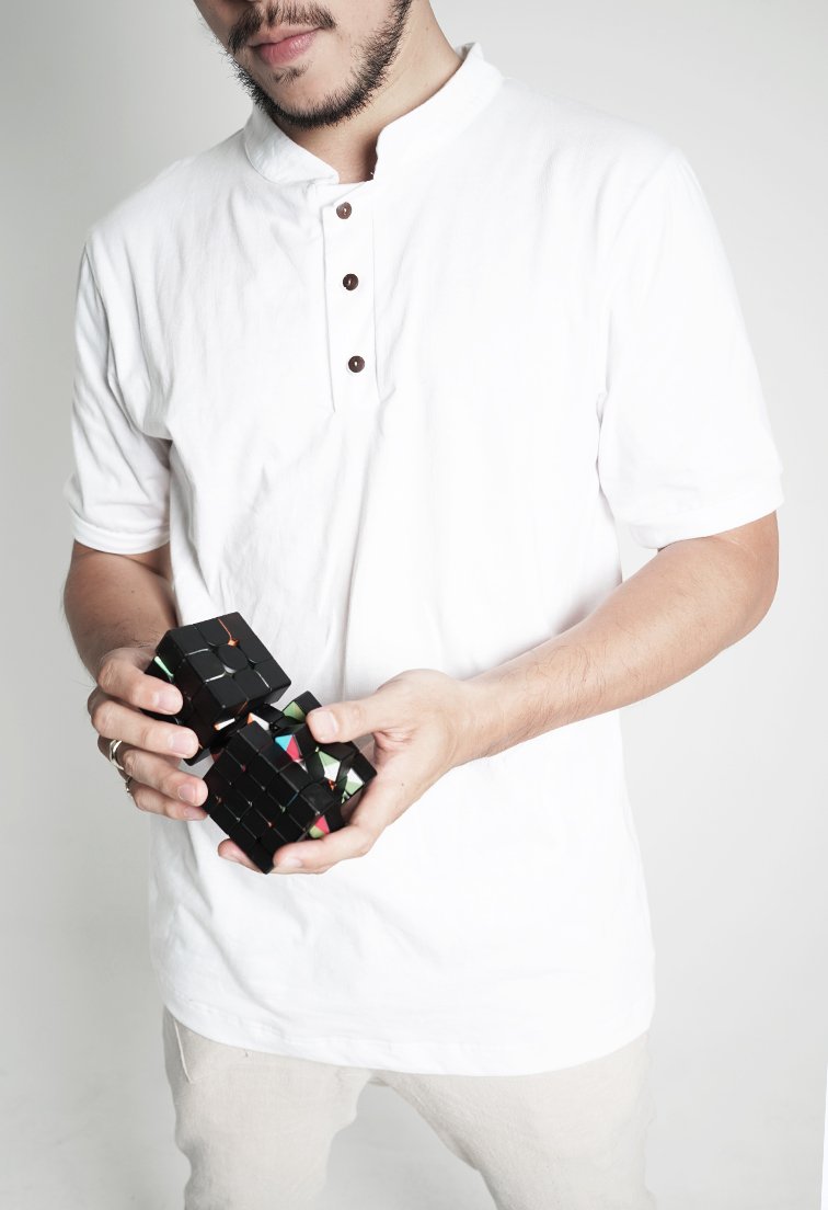 Henri White Mandarin Polo Shirt - Men Sports Collection