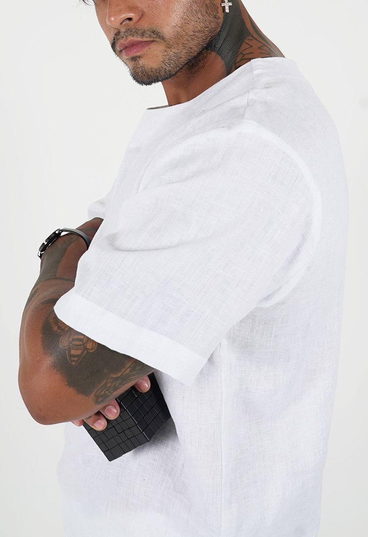 Onessimus White Short Sleeve - DANIEL PHILIP