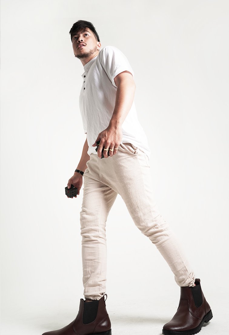 Henri White Mandarin Polo Shirt - Men Sports Collection