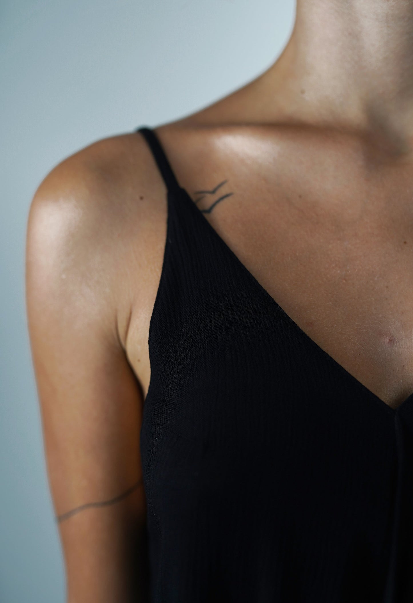 Berenice Black Spaghetti Strap Tank Top
