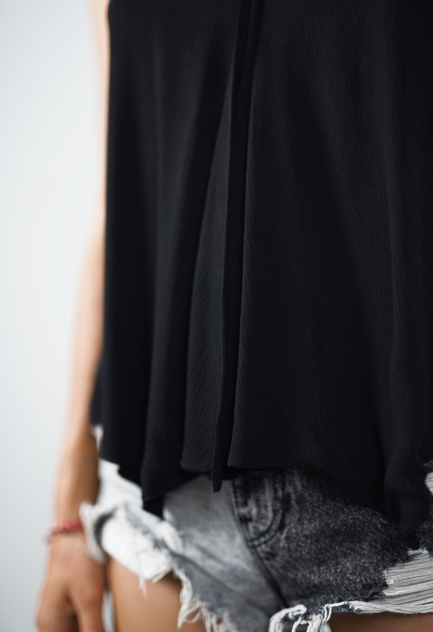 Berenice Black Spaghetti Strap Tank Top
