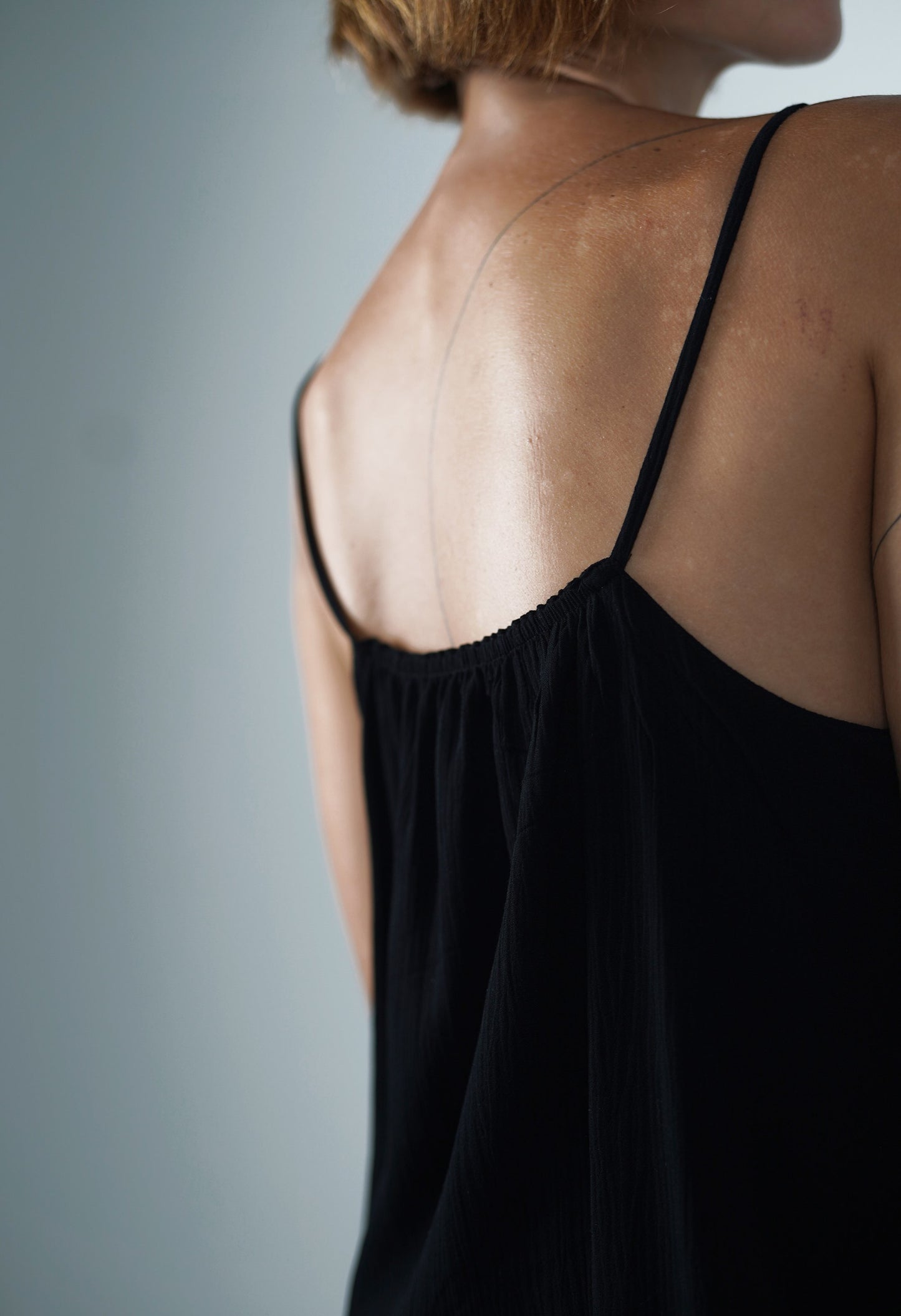 Berenice Black Spaghetti Strap Tank Top