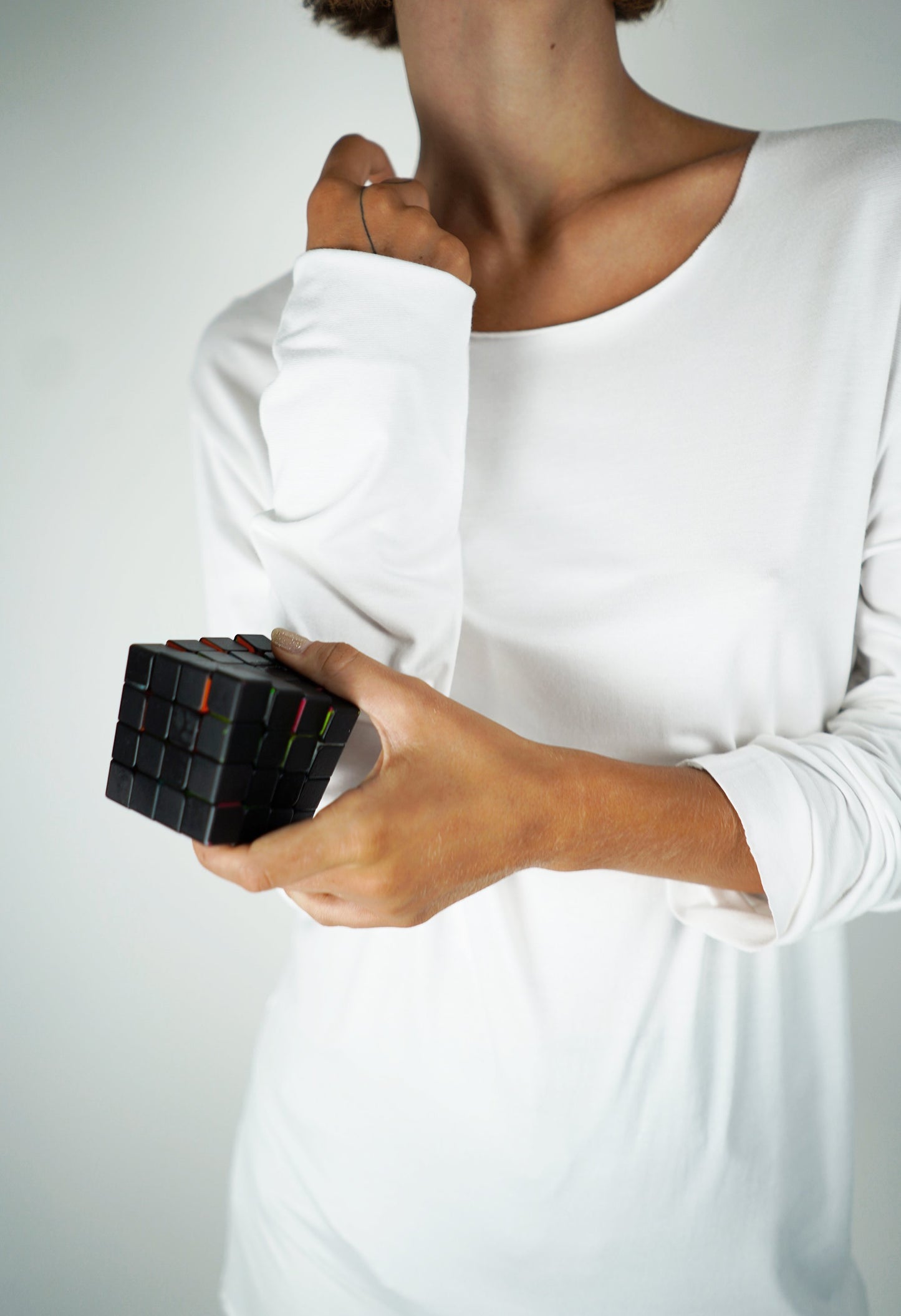 Ariadne White Long Sleeves Shirt