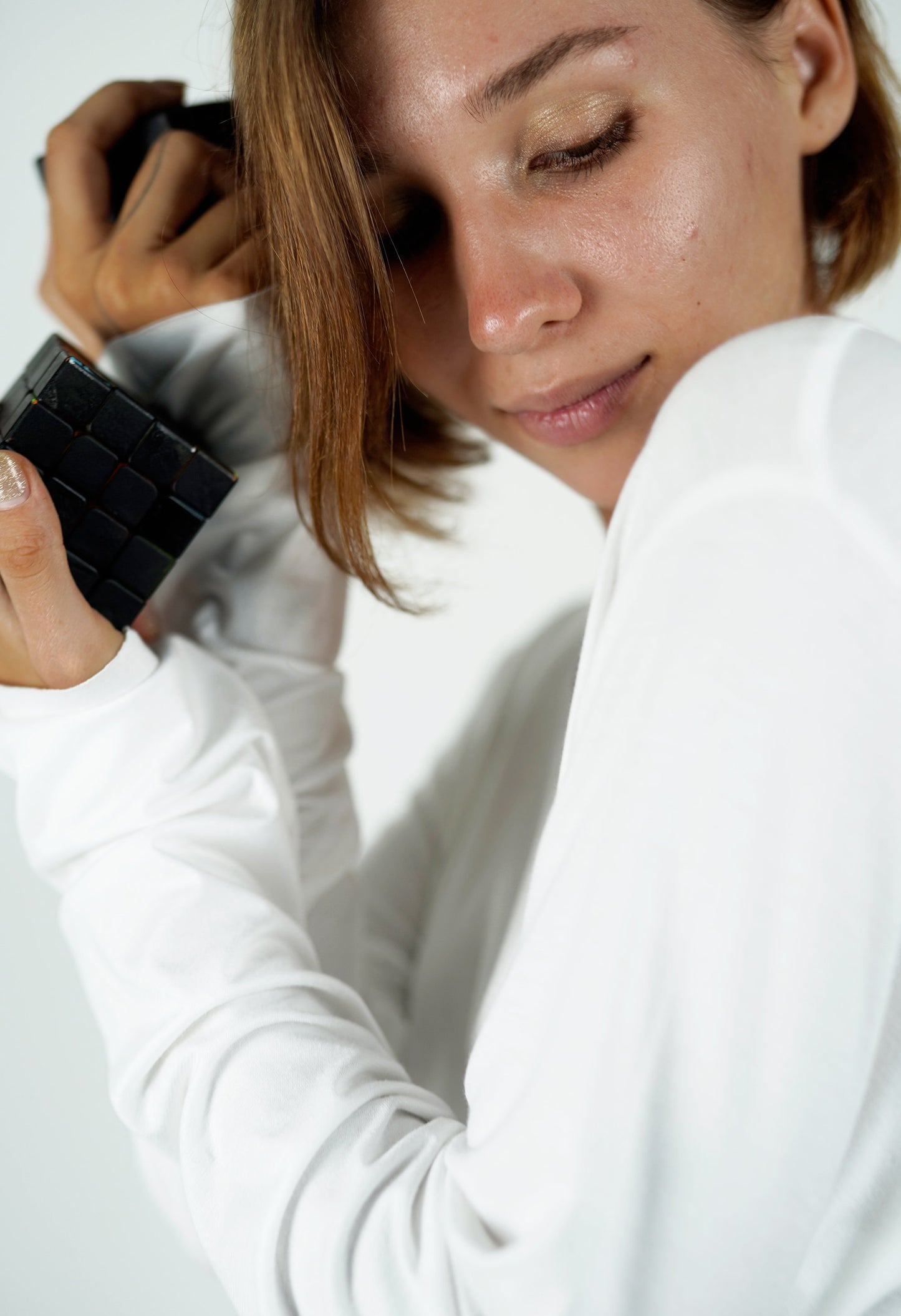Ariadne White Long Sleeves Shirt