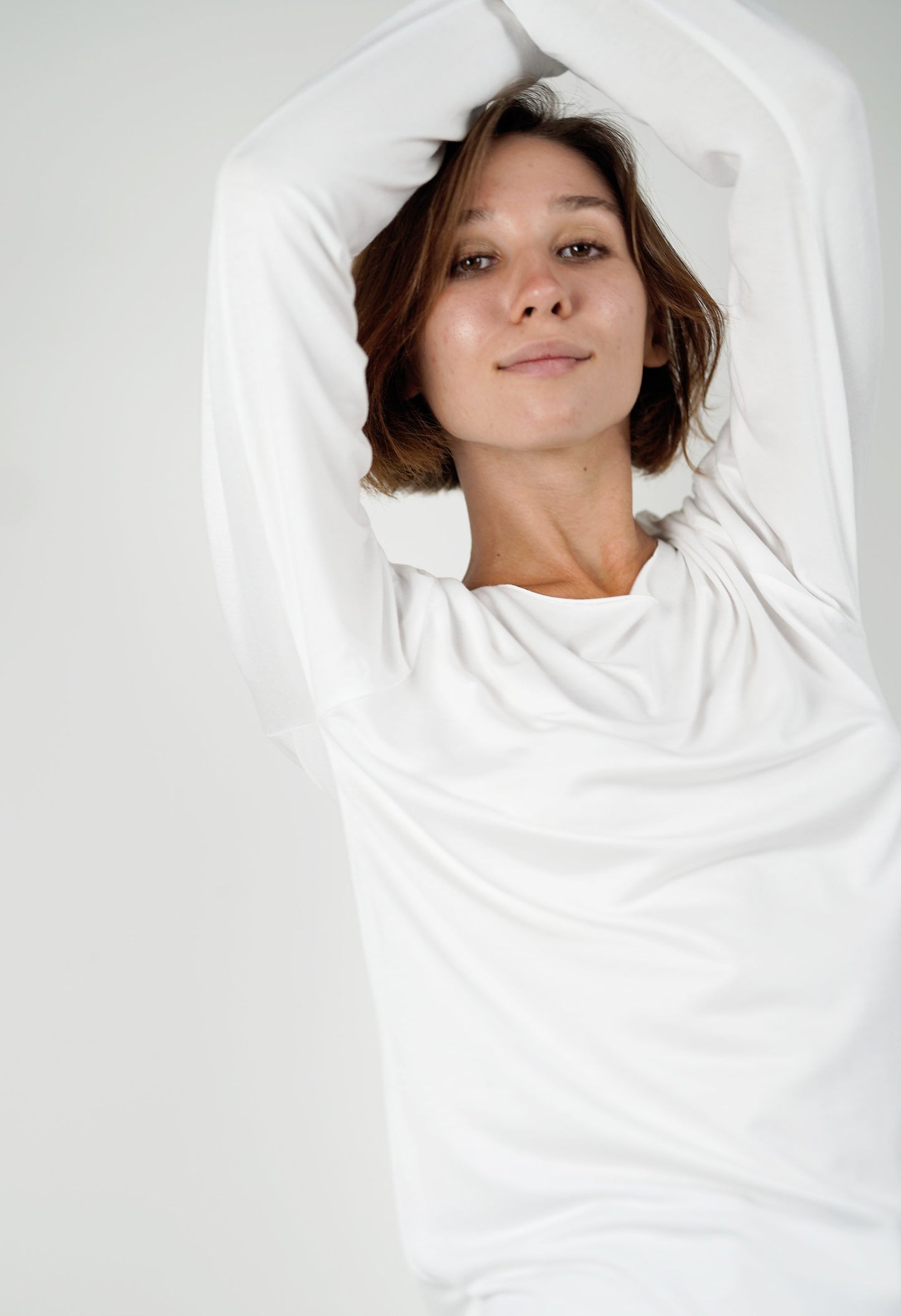 Ariadne White Long Sleeves Shirt