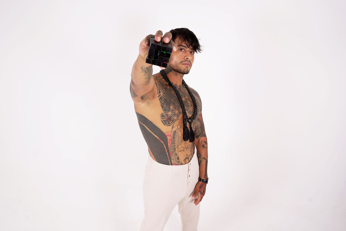 Solomon Classy White Buttoned Pants - DANIEL PHILIP