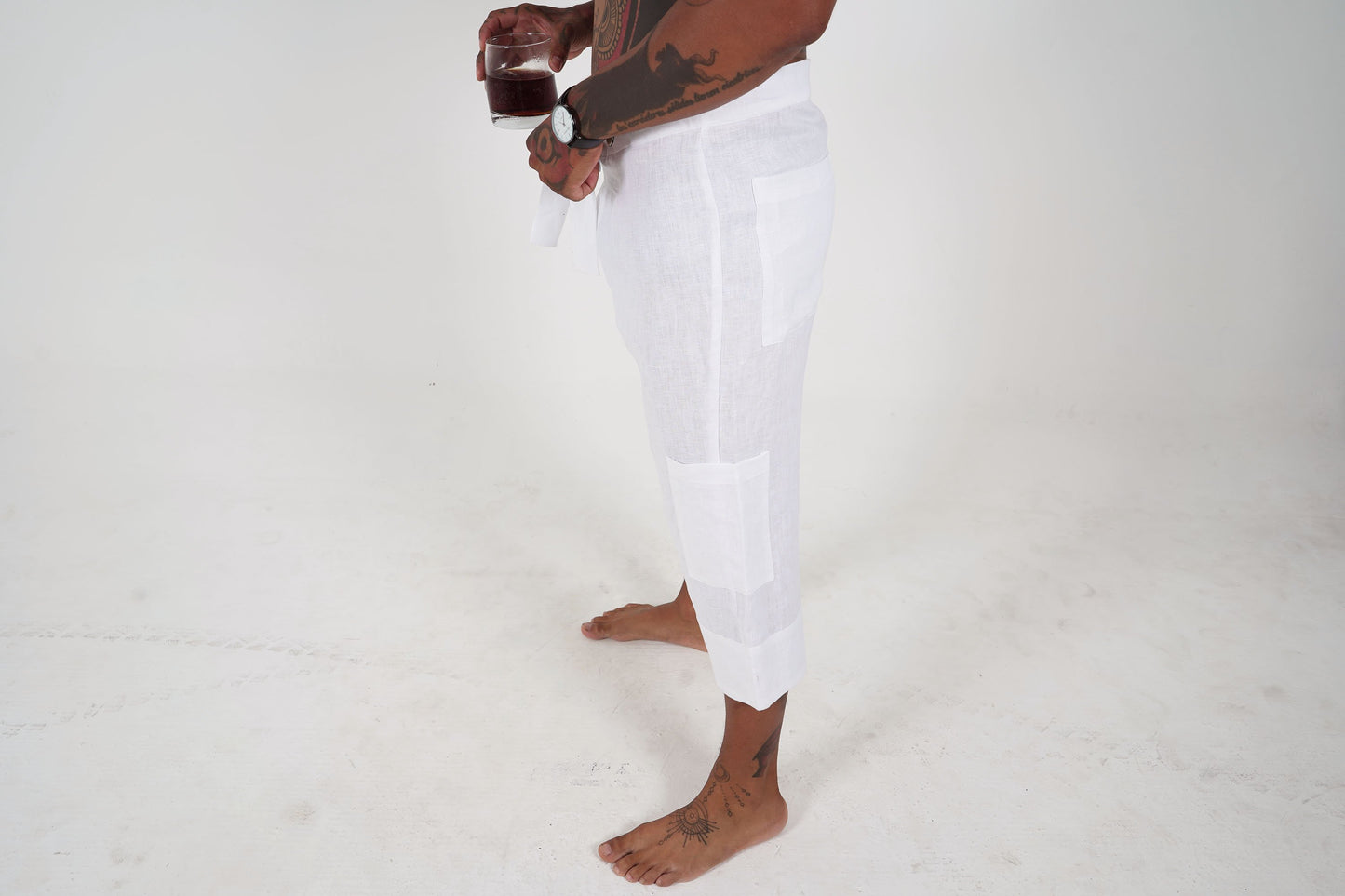 Florencio White Stylish Pants - DANIEL PHILIP