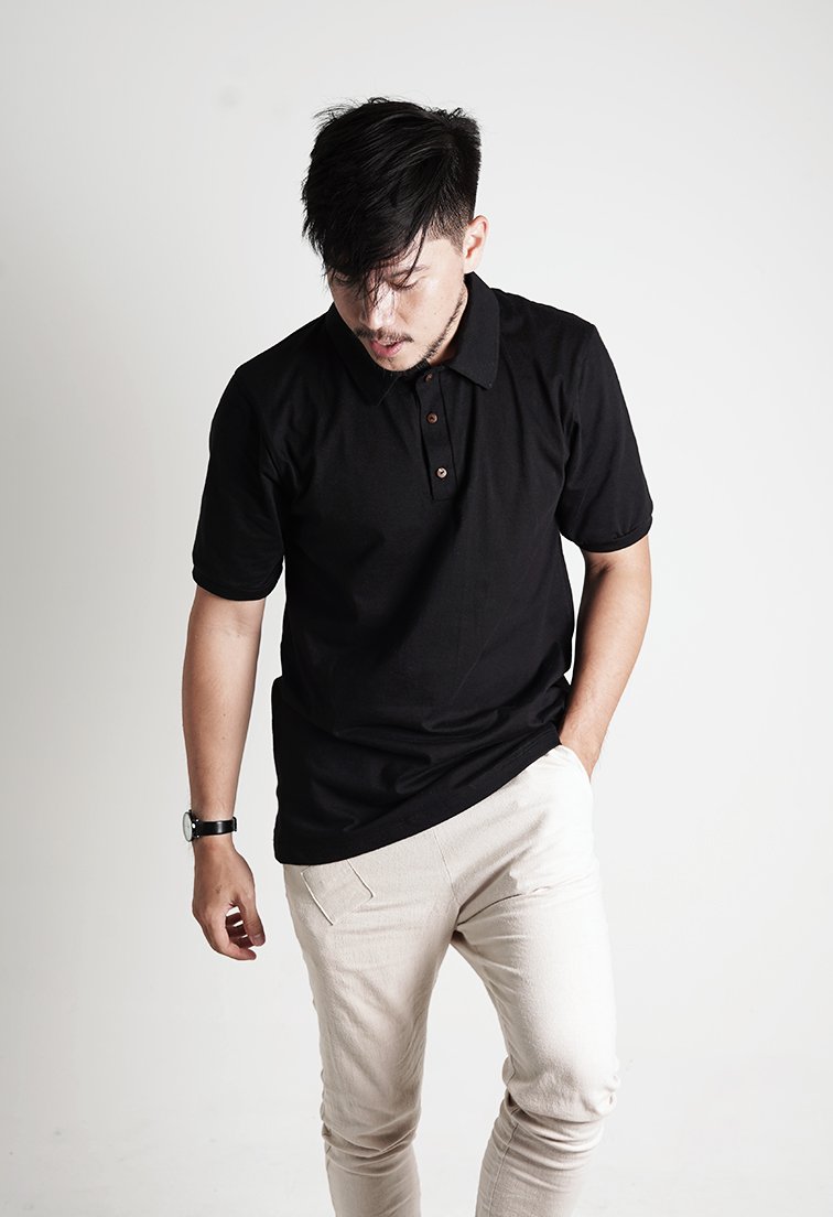 Alexis Black Polo Shirt - Men Sports Collection