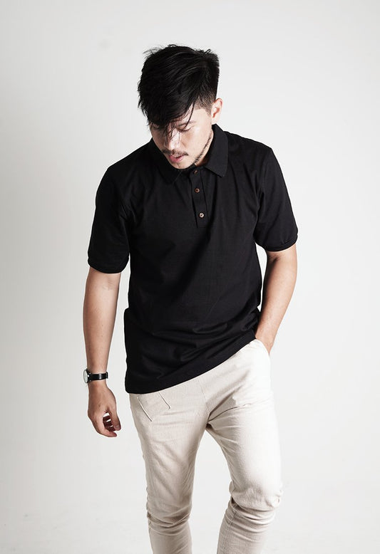Alexis Black Polo Shirt - Men Sports Collection