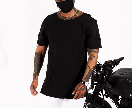 Maximiano Black Long Tee  - DANIEL PHILIP