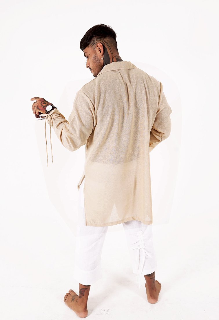 El Mejor - Notched Collar Long Sleeve Shirt - DANIEL PHILIP