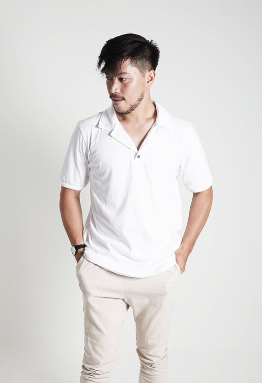 Arturo White Polo Shirt - Men Sports Collection
