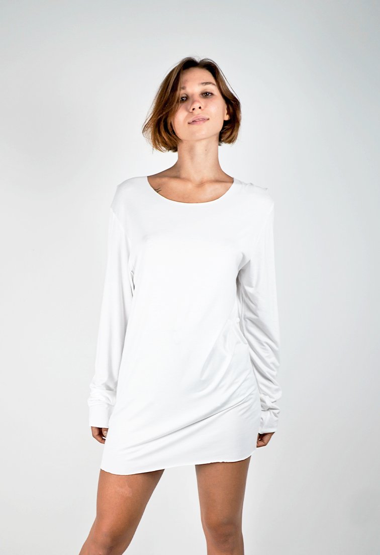 Ariadne White Long Sleeves Shirt