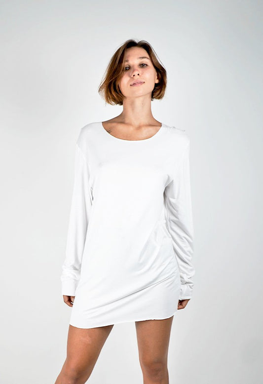 Ariadne White Long Sleeves Shirt