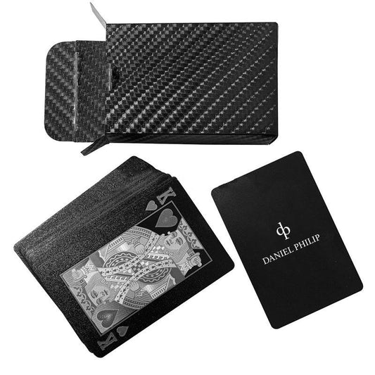 Black Silver Foil  Plastic Playing Card - Limited Edition
