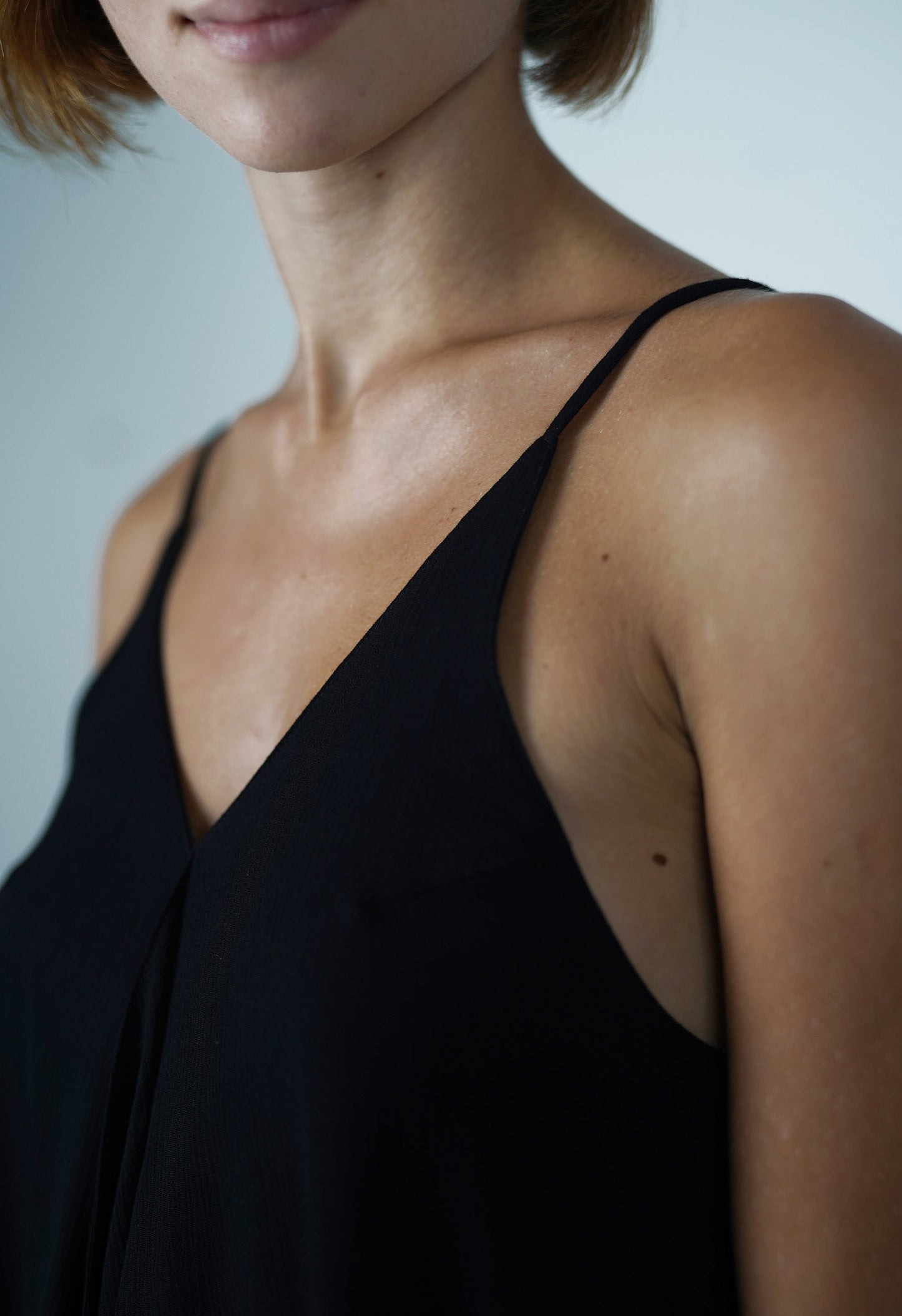 Berenice Black Spaghetti Strap Tank Top