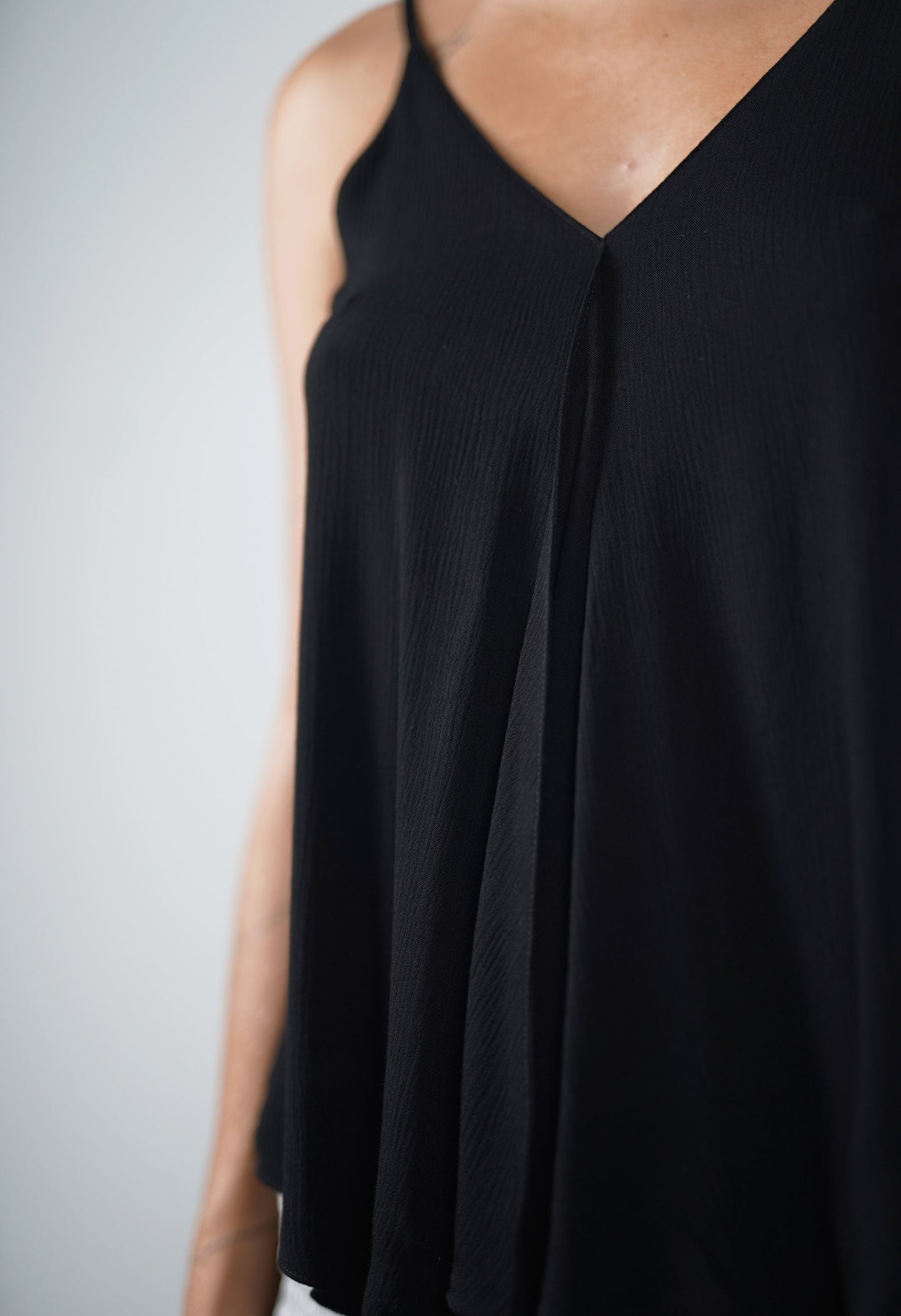 Berenice Black Spaghetti Strap Tank Top