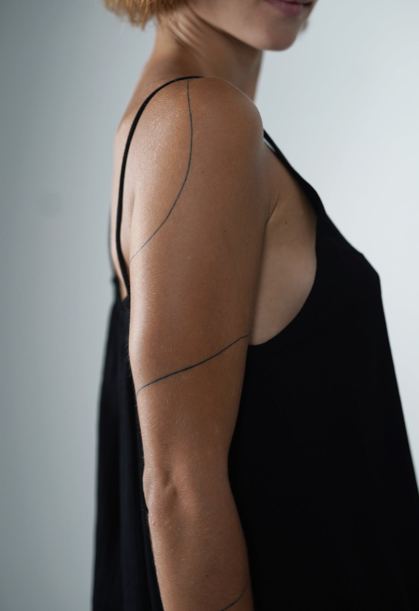 Berenice Black Spaghetti Strap Tank Top