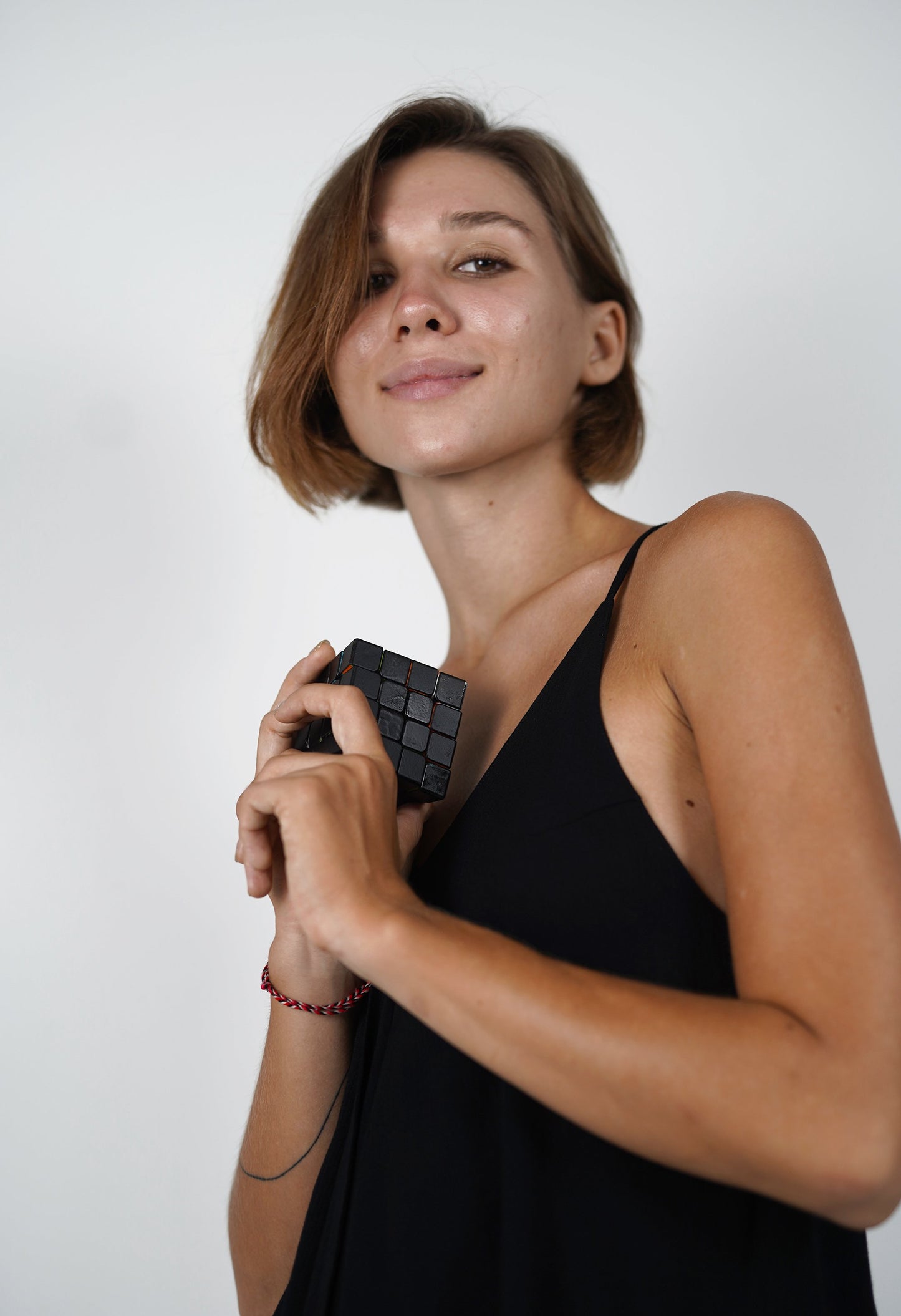 Berenice Black Spaghetti Strap Tank Top