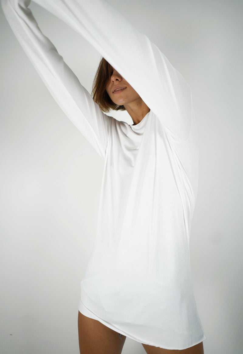 Ariadne White Long Sleeves Shirt