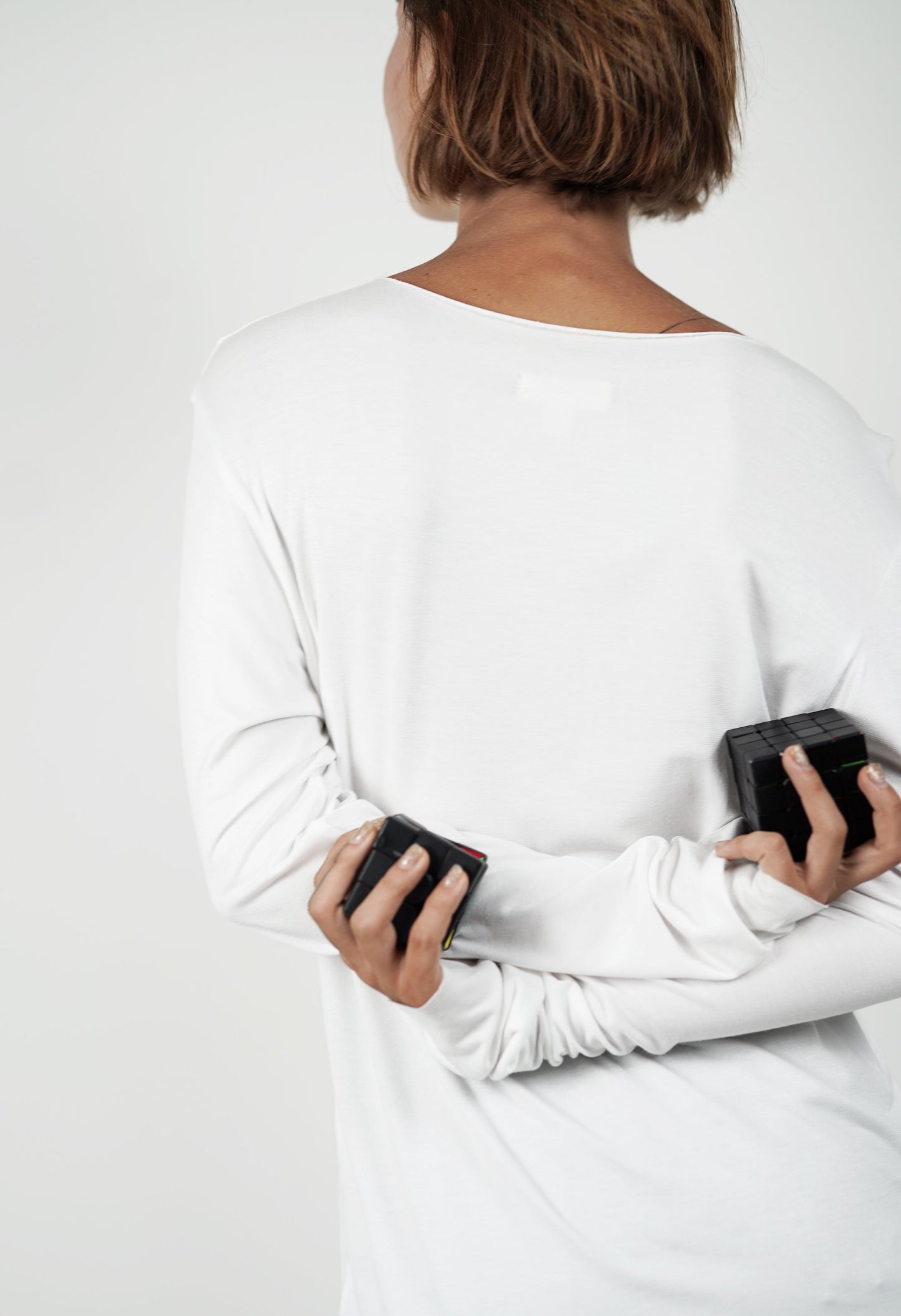 Ariadne White Long Sleeves Shirt