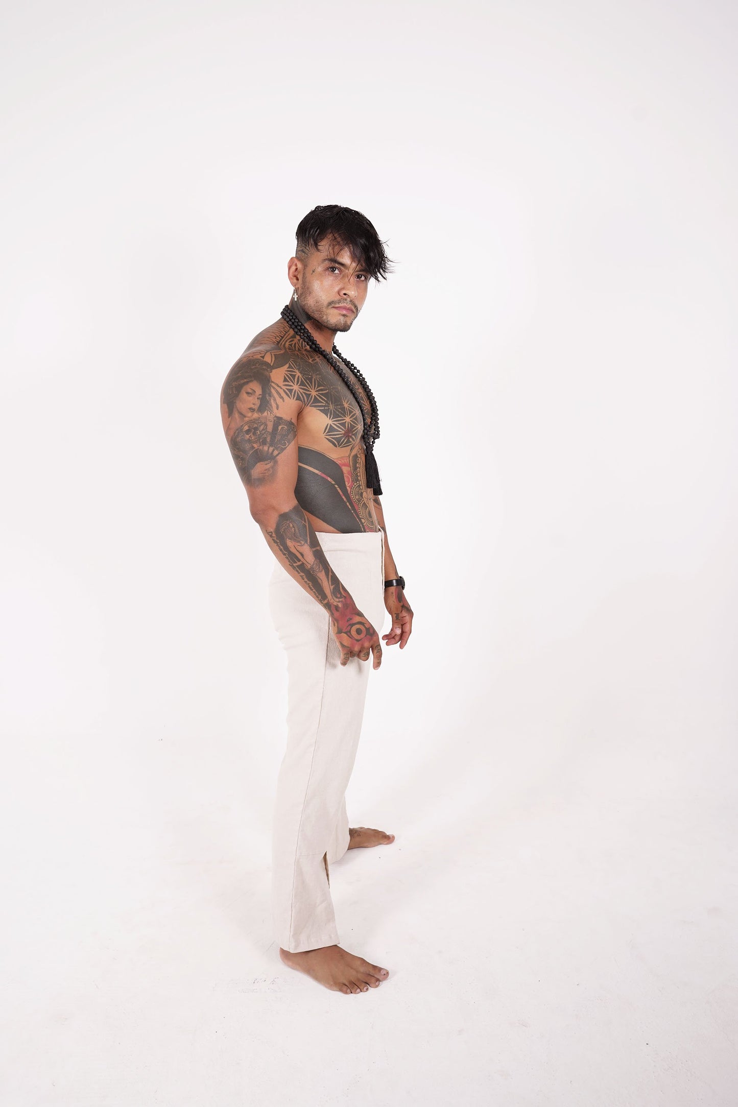 Solomon Classy White Buttoned Pants - DANIEL PHILIP