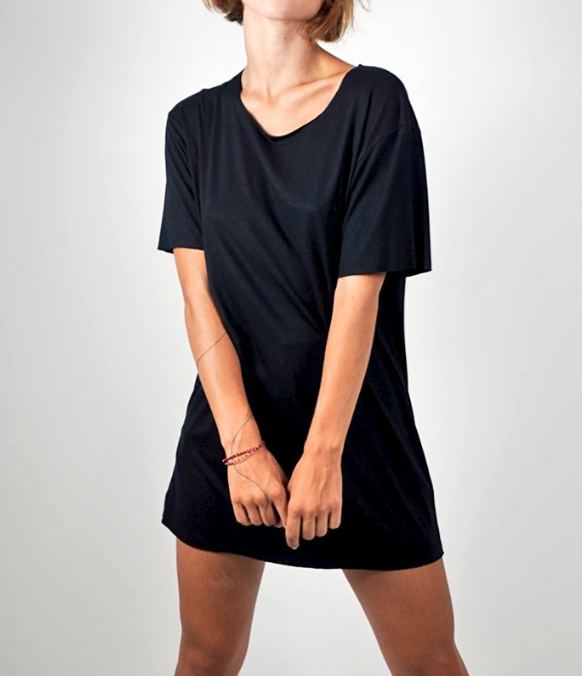 Rica Black Scoop Neck Shirt