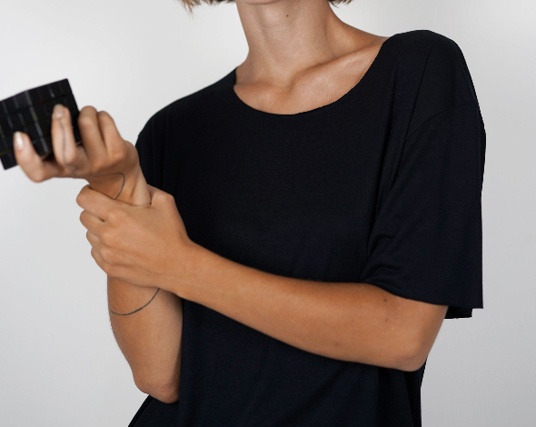Rica Black Scoop Neck Shirt